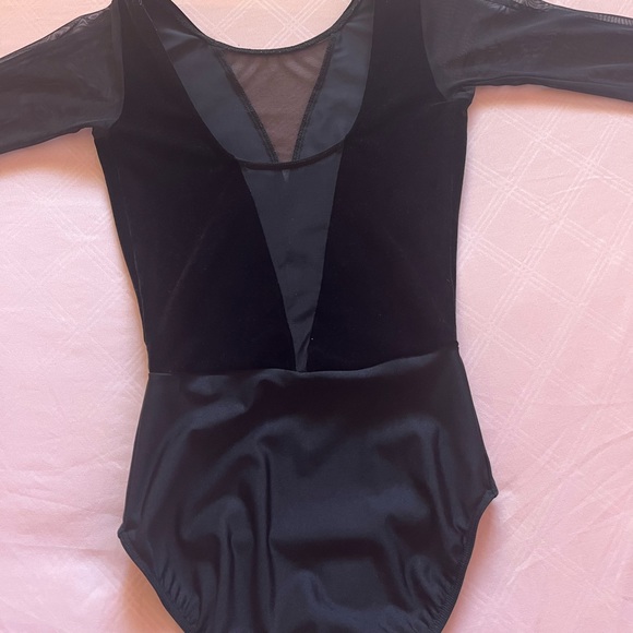 Elevé Tempe Black Velvet Leotard - Picture 4 of 5
